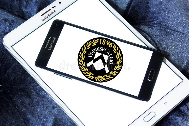 Udinese Calcio futbolu klubu logo zdjęcia stock