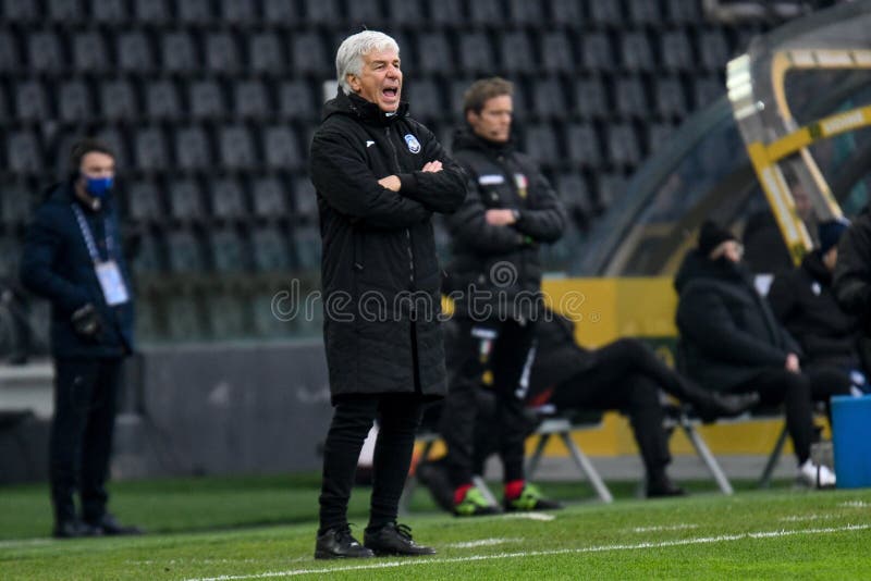 Gian Piero Gasperini, head coach (Atalanta) during Italian football Serie A match Udinese Calcio vs Atalanta BC at the Friuli - Dacia Arena stadium in Udine, Italy, January 20 2021 - Credit: LiveMedia/Ettore Griffoni