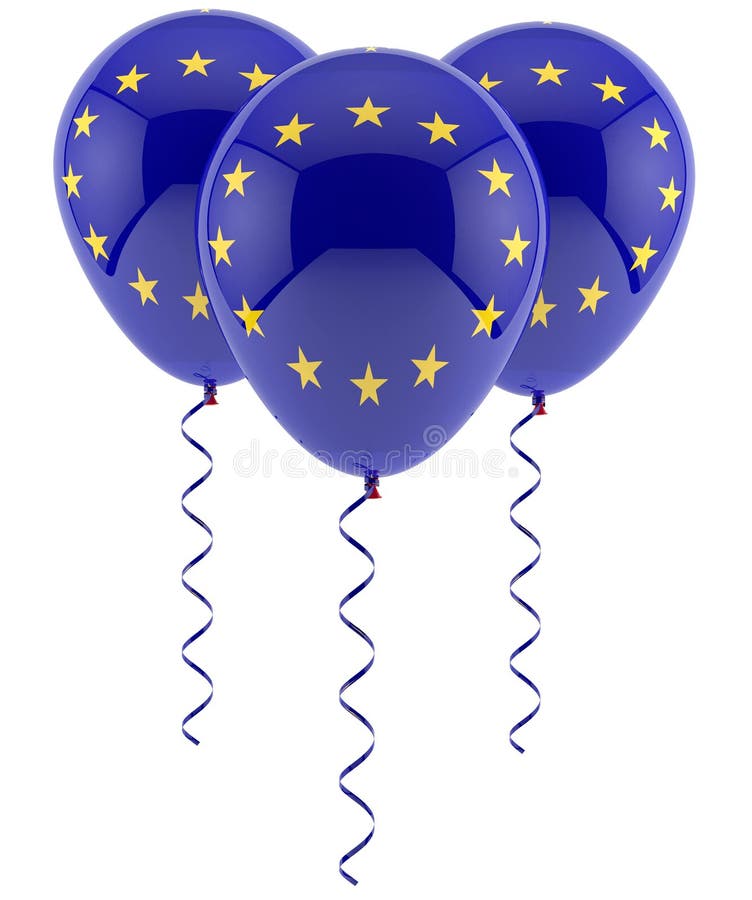 UE balony - flaga ilustracja wektor