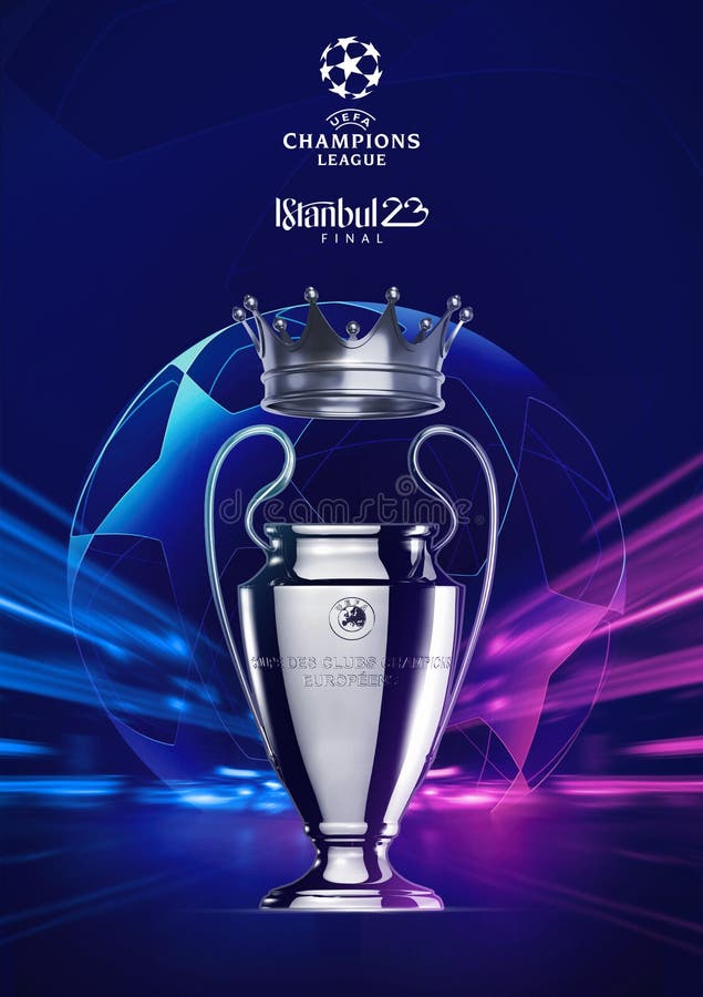 UEFA Champions League Cup Trophy with Crown Editorial Photography -  Illustration of soccer, champion: 275175067