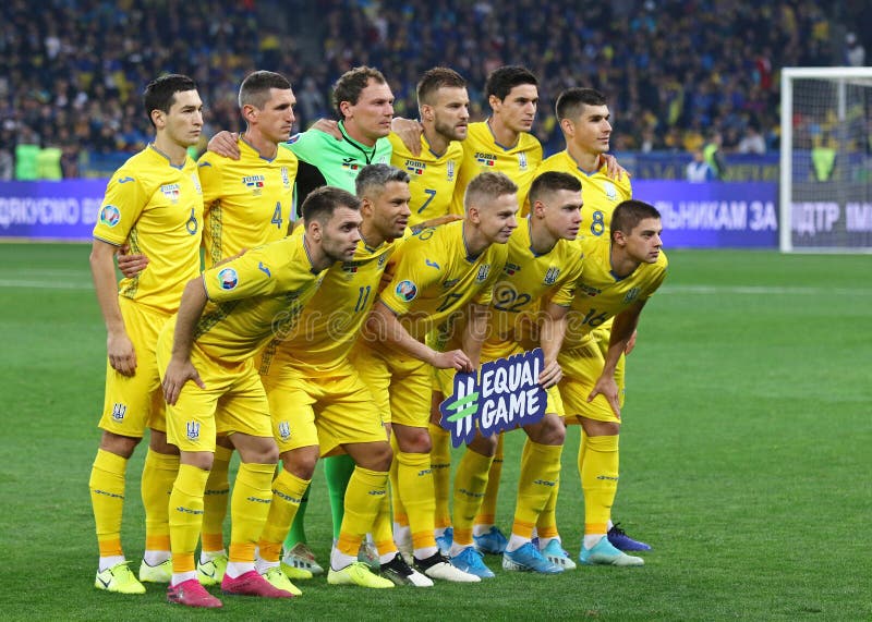 UEFA EURO 2020 Qualifying round: Ukraine - Portugal stock images