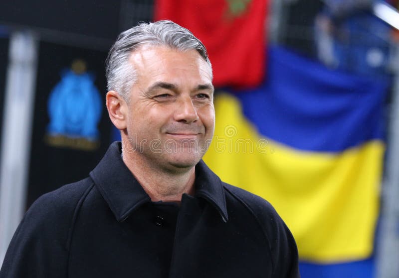 Uefa europa league : shakhtar donetsk mot marseille arkivfoto