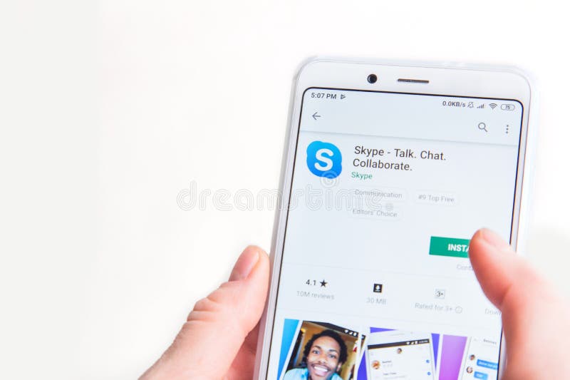 Ufa, Russland am 30. Januar 2019: Social Media skype Appikonen auf beweglicher Internet-Technologie des intelligentes Telefonbild stockfoto Ufa, Russland am 30. Januar 2019: Social Media skype Appikonen auf beweglicher Internet-Technologie des intelligentes Telefonbild stockfoto