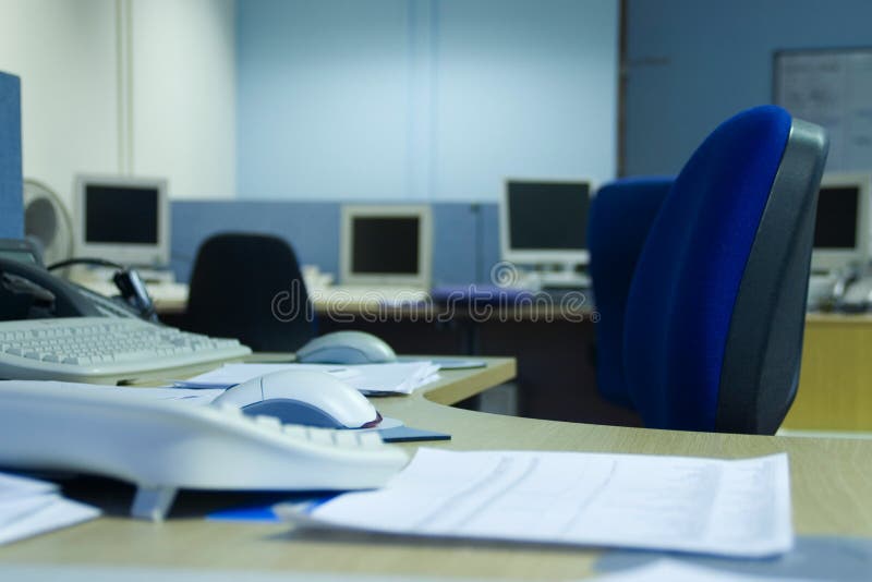 Ufficio vuoto fotografie stock libere da diritti Ufficio vuoto fotografie stock libere da diritti