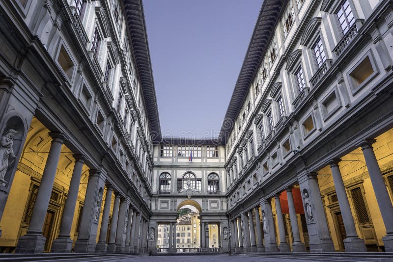 Uffizi-Galerie in Florenz stockfoto Uffizi-Galerie in Florenz stockfoto