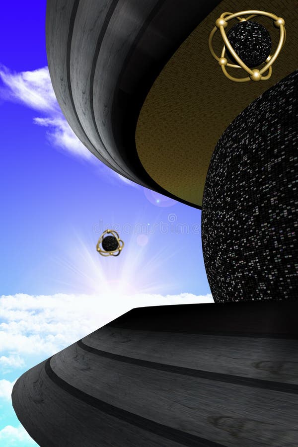 The UFO Mothership royalty free illustration