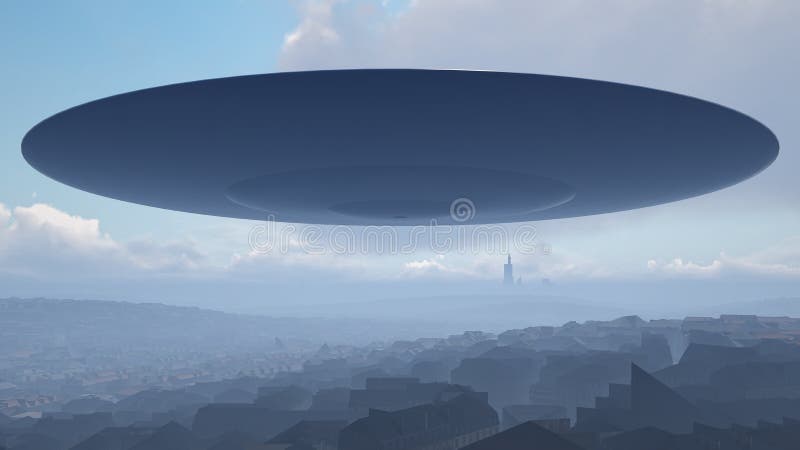 UFO over the city