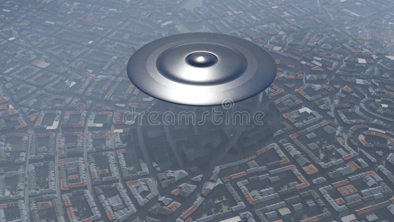 UFO over the city