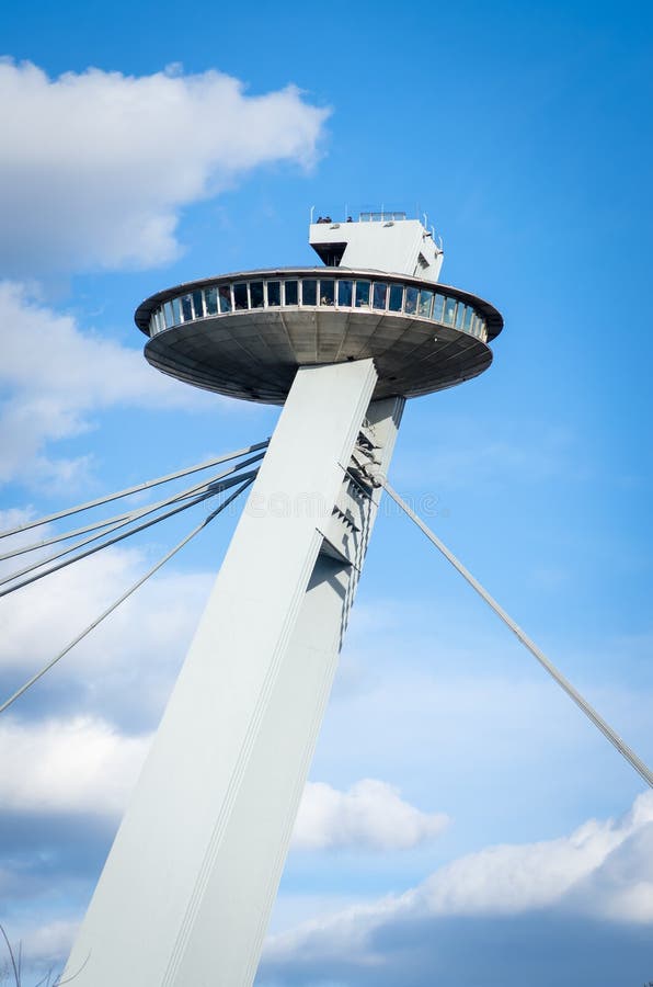 Ufo restaurant above the bridge in Bratislava, SlovakiaBratislava castle Slovakia