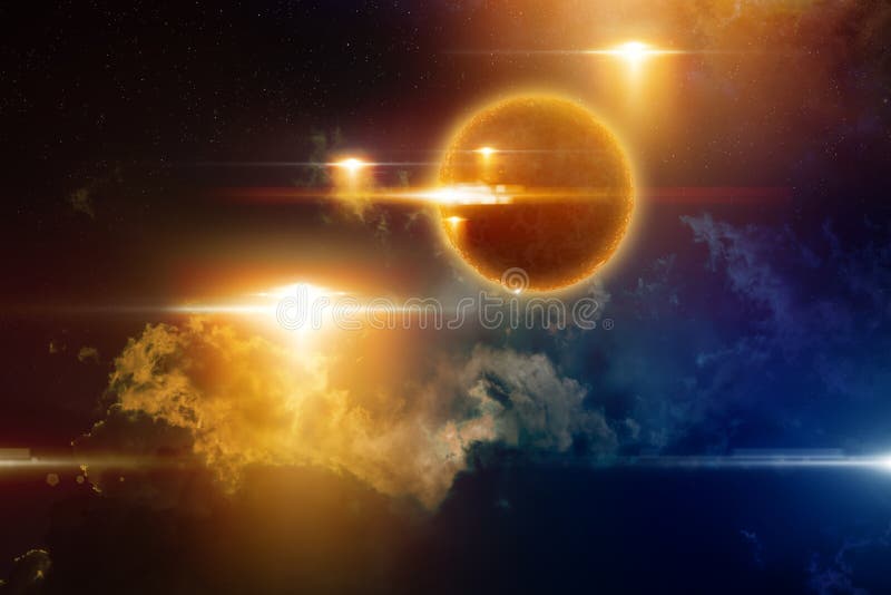 UFO rouge rougeoyant, forme de vie sphérique extraterrestre image stock UFO rouge rougeoyant, forme de vie sphérique extraterrestre image stock