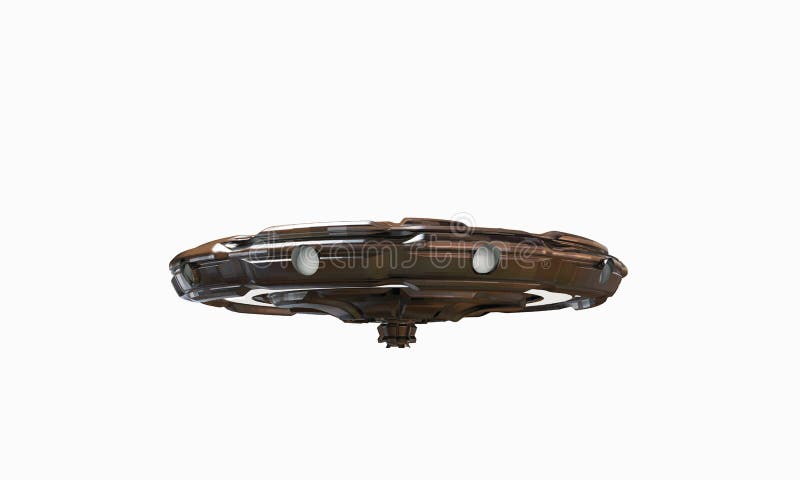 Ufo spaceship royalty free illustration