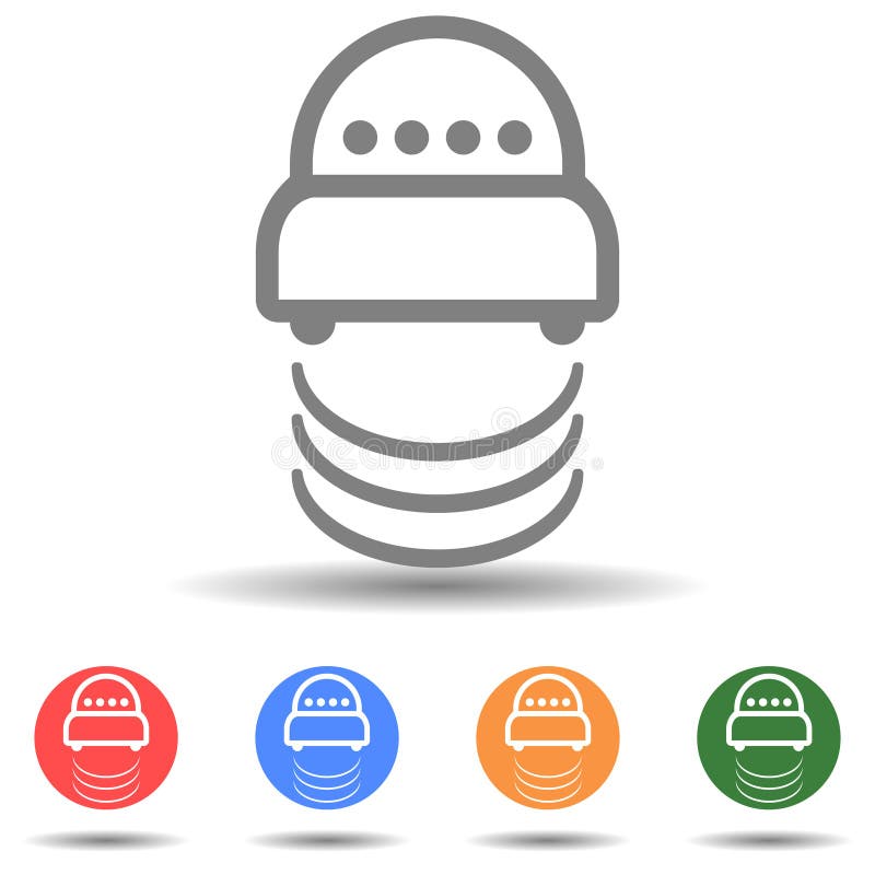 UFO vector icon, space aliens concept royalty free illustration