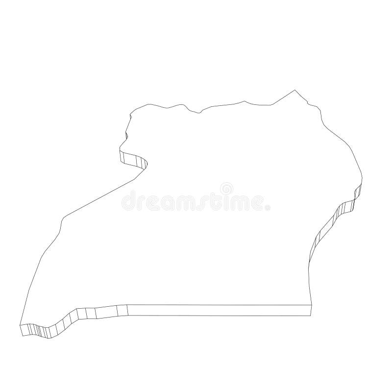 doodle freehand drawing of uganda map. 15116330 PNG