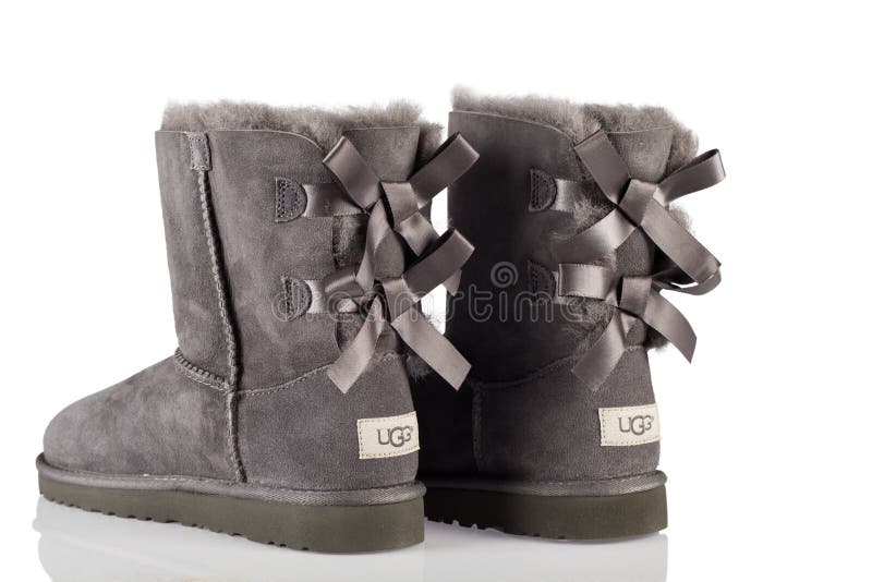 ugg grey bow