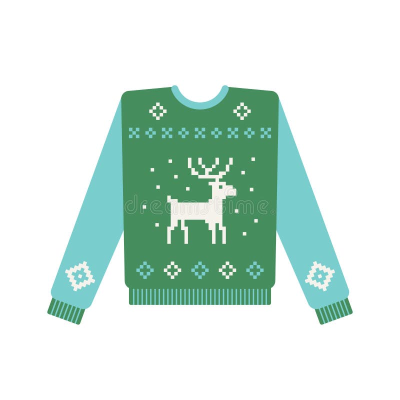 Vector Pattern for Holiday Events As Ugly Christmas Sweater Party Stock ...