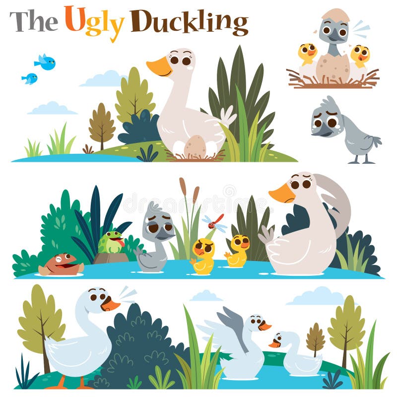 https://thumbs.dreamstime.com/b/ugly-duckling-vector-illustration-cartoon-characters-children-s-fairy-tale-194450595.jpg