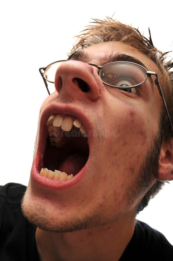 Crazy wacky ugly man stock photo. Image of closeup, crazy - 11673970