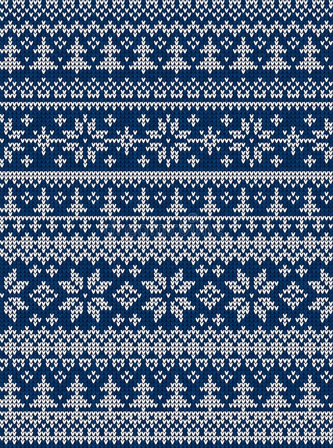 Ugly Sweater Merry Christmas Happy New Year Vector Illustration Knitted  Background Seamless Pattern Folk Style Scandinavian Stock Vector -  Illustration of navy, jumper: 131500409