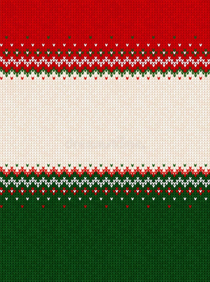 Merry Christmas: Scandinavian Style Seamless Knitted Pattern Wit Stock ...