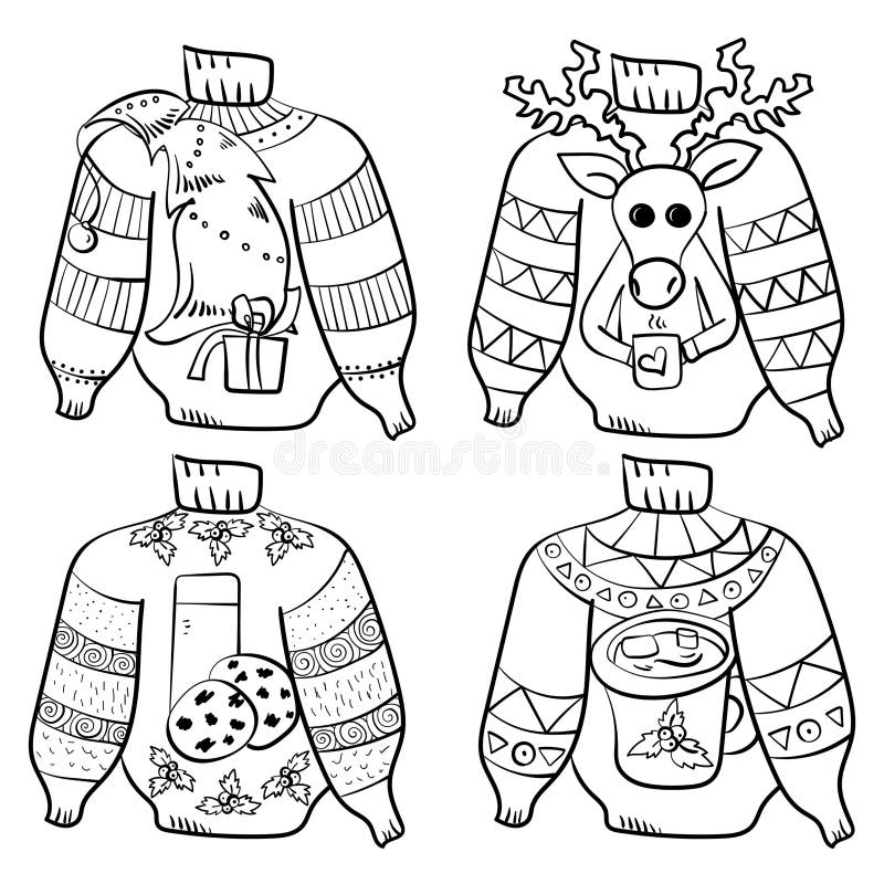 Christmas Cookie Coloring Pages Stock Illustrations – 45 Christmas ...