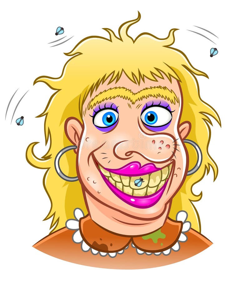 Ugly woman stock vector. Illustration of lady, weird - 96307499