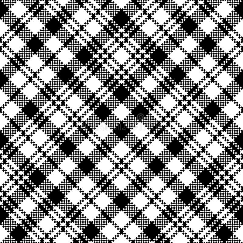 Uhrclan-Plaids des Schottenstoffs nahtloses Muster des schwarzen stock abbildung Uhrclan-Plaids des Schottenstoffs nahtloses Muster des schwarzen stock abbildung
