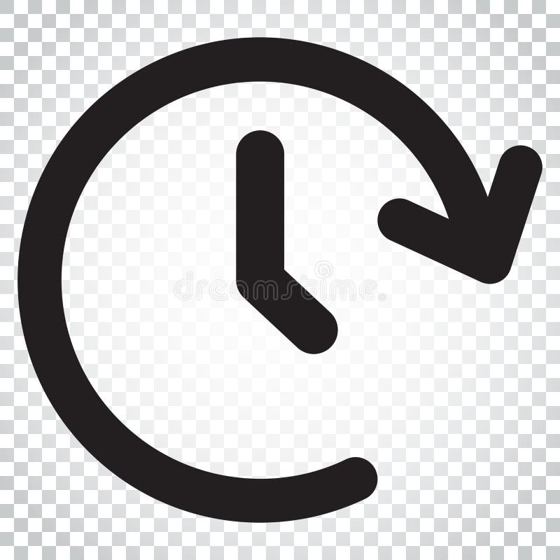 Uhrzeit-Vektorikone Timer 24 Stunden Zeichenillustration Busine lizenzfreie abbildung