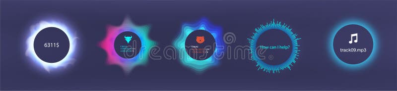 未来派科学幻想小说现代用户界面向量例证 插画包括有通信 概念性 格式 设计 介绍 界面
