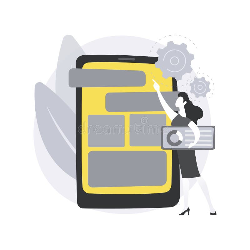 UI and UX Design Abstract Concept Vector Illustration. Stock Vector ...