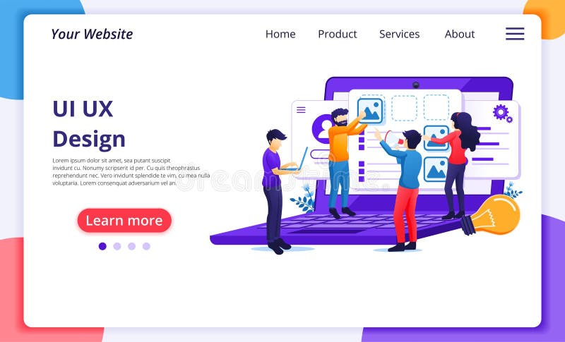 UI UX Design Concept, People Creating an Application Design, Content ...