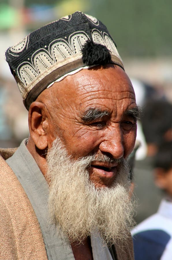 uighur человека старый стоковое фото uighur человека старый стоковое фото