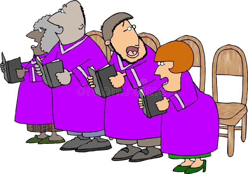Uit wijsjekoor vector illustratie Uit wijsjekoor vector illustratie