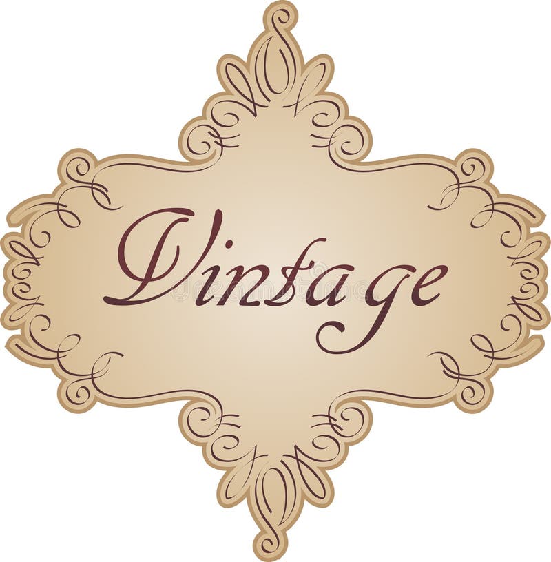 Vintage label vector illustratie