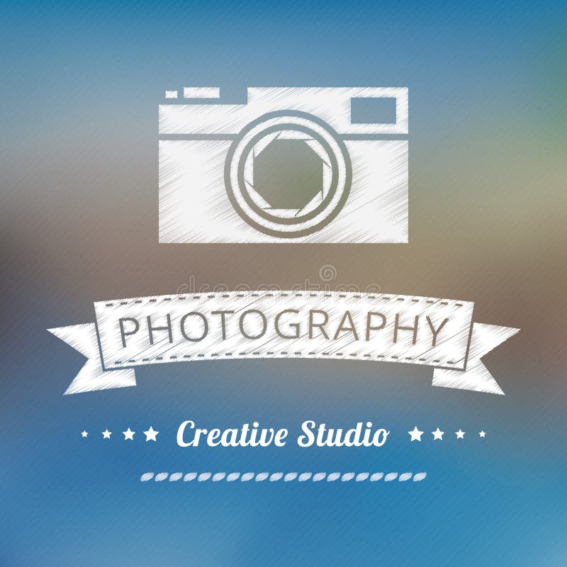 Vintage fotografie badge vector illustratie