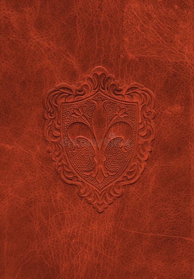 Uitstekend leer fleur-DE-lis symbool stock afbeeldingen Uitstekend leer fleur-DE-lis symbool stock afbeeldingen