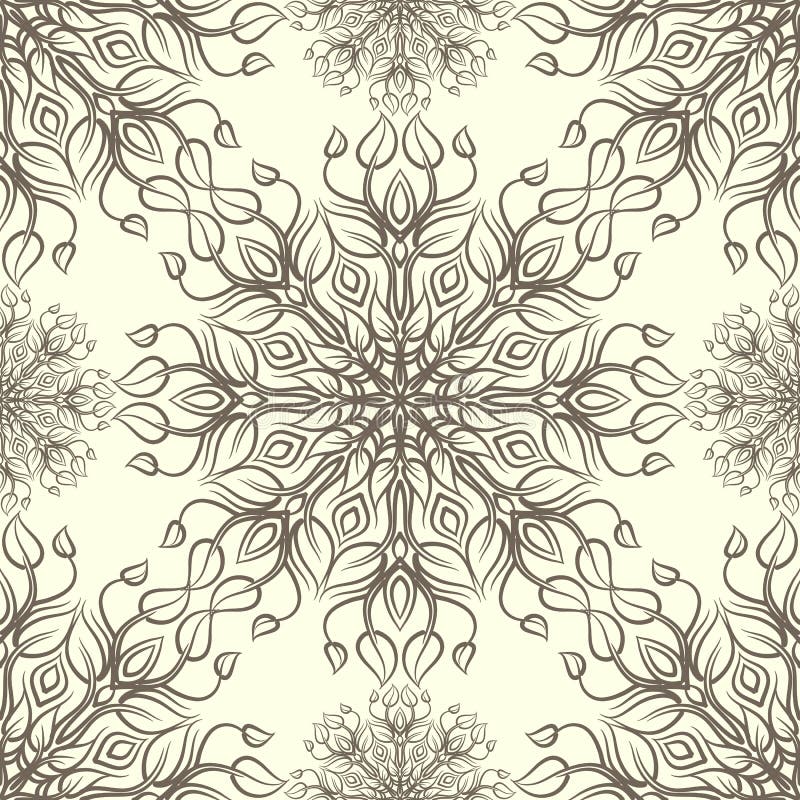Uitstekend patroon met lineair ornament Vector stock illustratie Uitstekend patroon met lineair ornament Vector stock illustratie