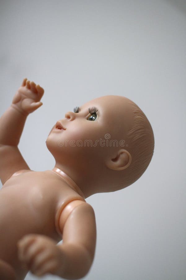 Vintage poppengezicht royalty-vrije stock fotografie