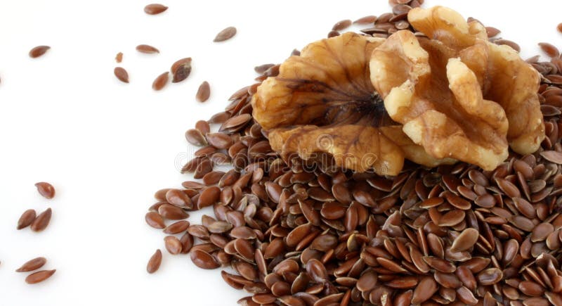 Uitstekende Bronnen van omega-3 Vetzuren royalty-vrije stock fotografie Uitstekende Bronnen van omega-3 Vetzuren royalty-vrije stock fotografie