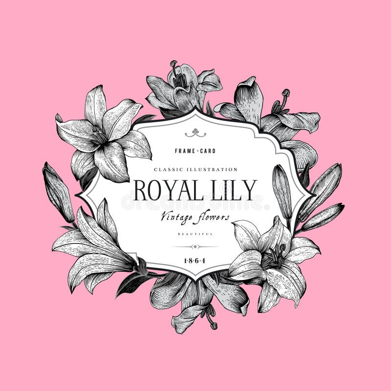 Uitstekende elegante bloemenkaart royalty-vrije illustratie Uitstekende elegante bloemenkaart royalty-vrije illustratie