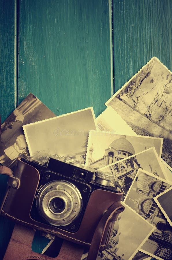 Uitstekende fotocamera royalty-vrije stock afbeeldingen Uitstekende fotocamera royalty-vrije stock afbeeldingen