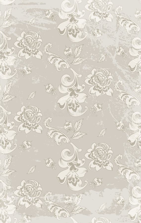 Uitstekende retro het patroonvector van het rozendamast Van het luxeornament bloemendecoratie als achtergrond Gevolgen van pastel royalty-vrije illustratie Uitstekende retro het patroonvector van het rozendamast Van het luxeornament bloemendecoratie als achtergrond Gevolgen van pastel royalty-vrije illustratie