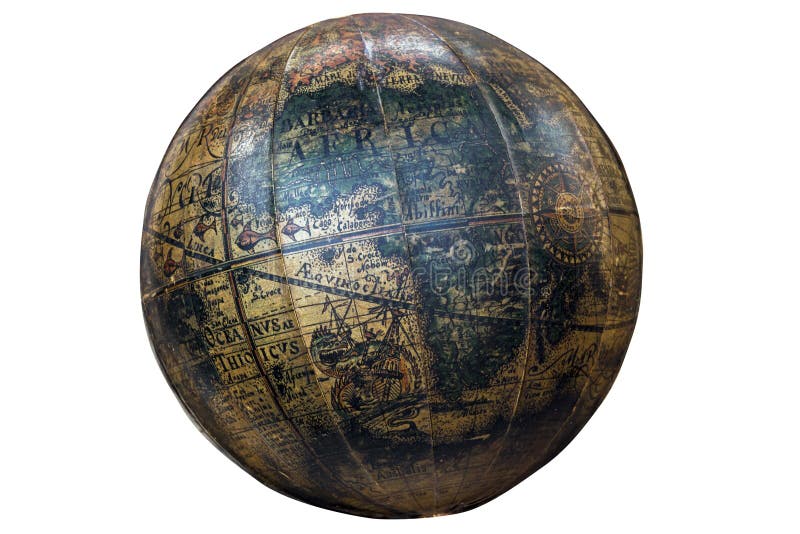Uitstekende Sferische Wereldbol die Continent van Afrika tonen stock foto's Uitstekende Sferische Wereldbol die Continent van Afrika tonen stock foto's