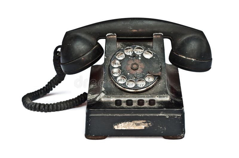 Vintage telefoon royalty-vrije stock foto