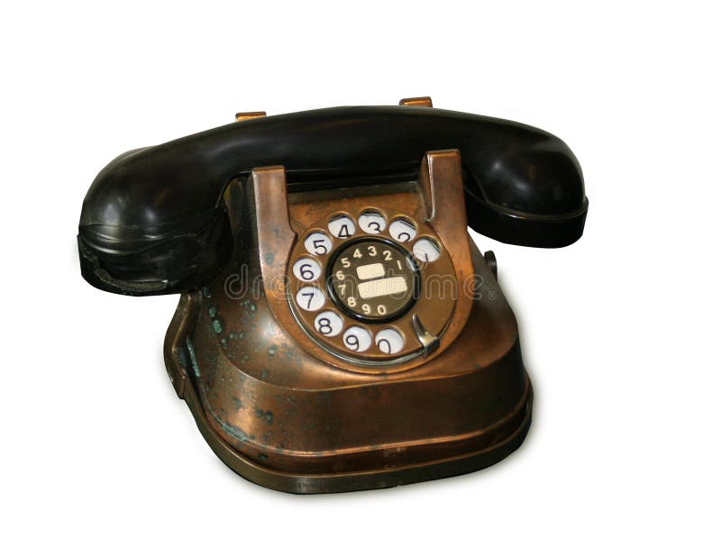 Vintage telefoon stock afbeelding