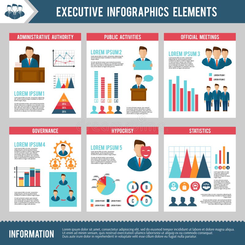 Uitvoerende Infographics-Reeks