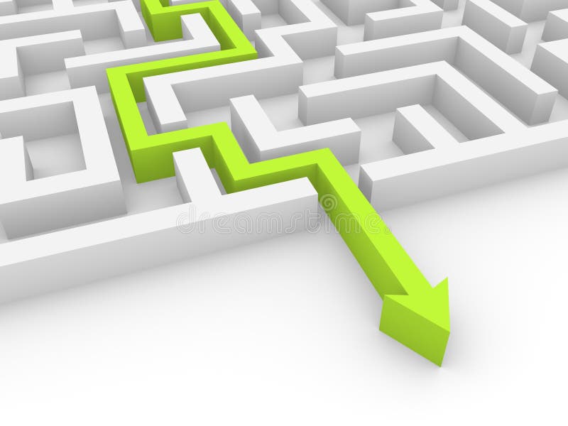 Uitgang stock illustratie