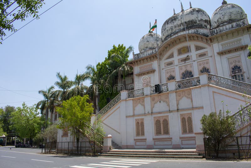 Ujjain Historic Kothi Palace of Sindhia Rulers Side View Stock Image ...