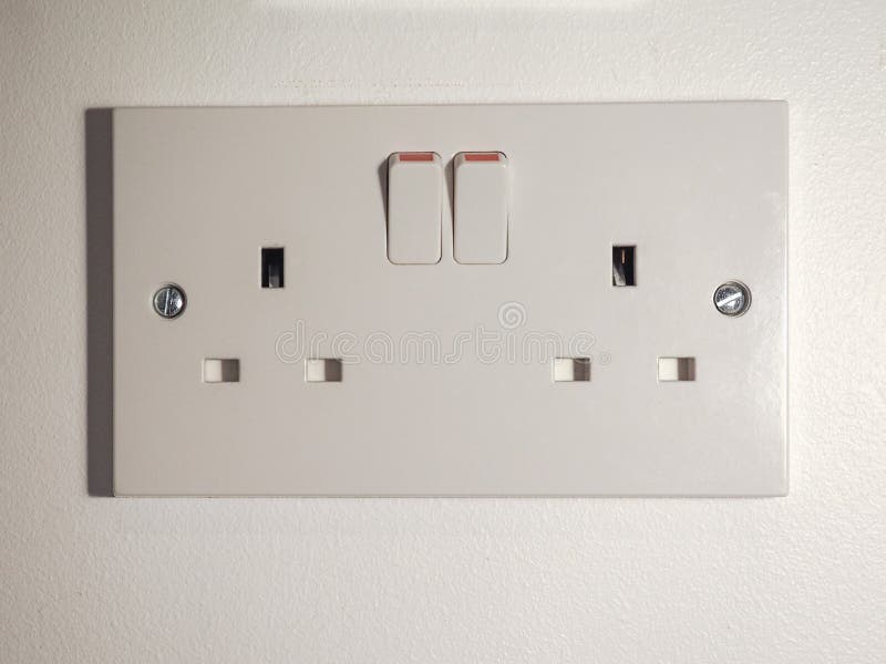UK elektryczna nasadka obraz stock