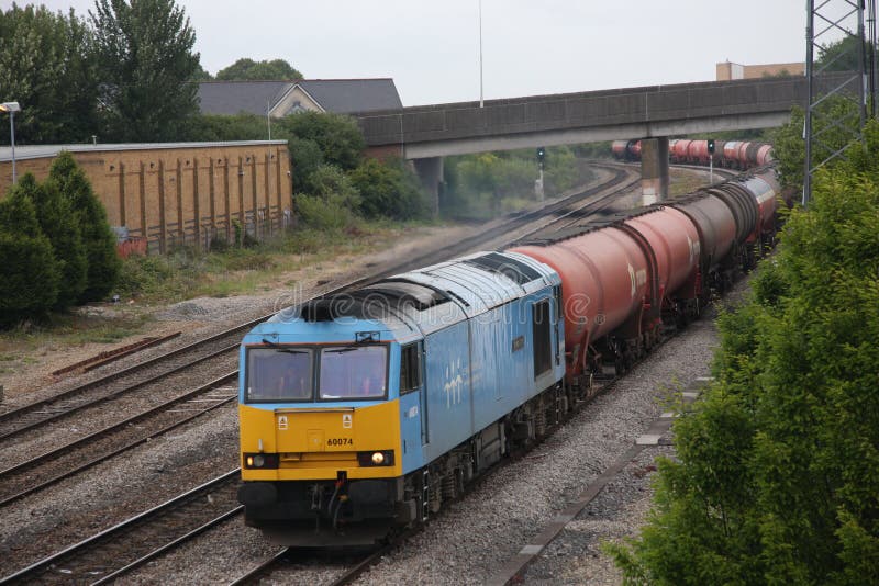 UK Freight Train Editorial Photo Image 21639436