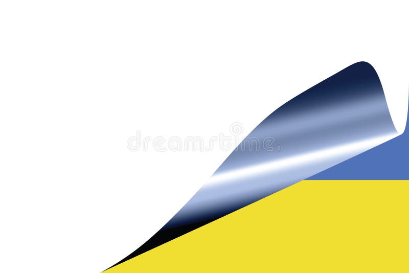 Ukrainas flagga i vitt royaltyfri illustrationer Ukrainas flagga i vitt royaltyfri illustrationer
